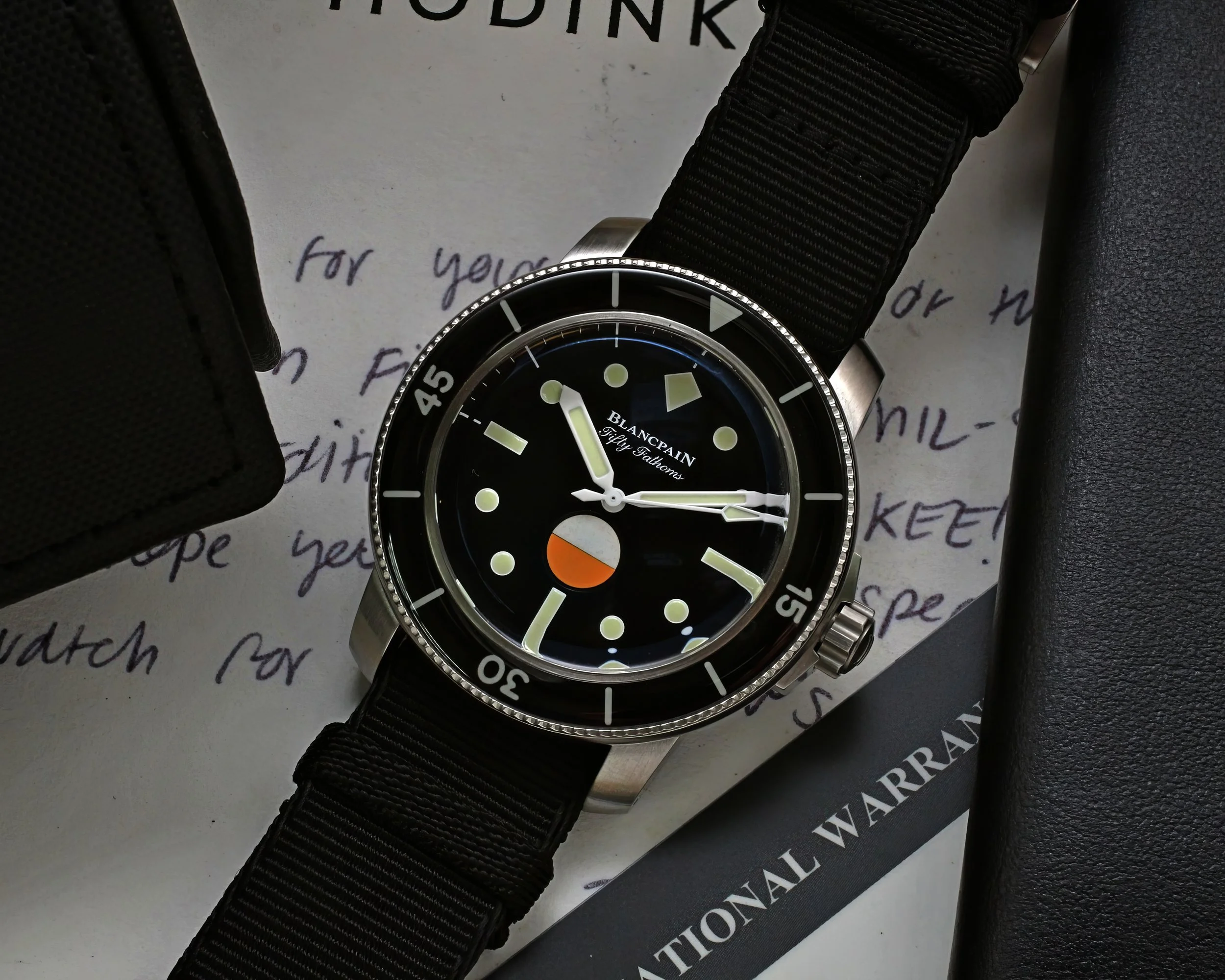 Blancpain Fifty Fathoms Milspec Hodinkee Limited Edition