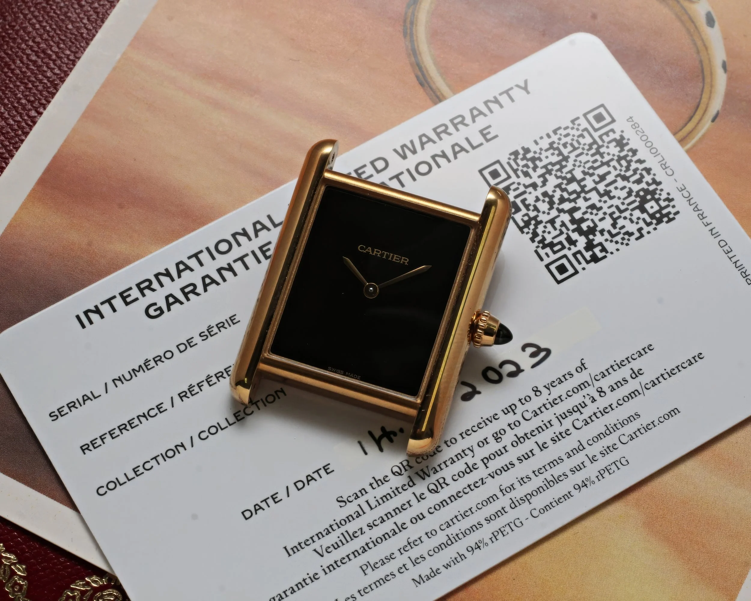 Cartier Tank LC Black Lacquer WGTA0091