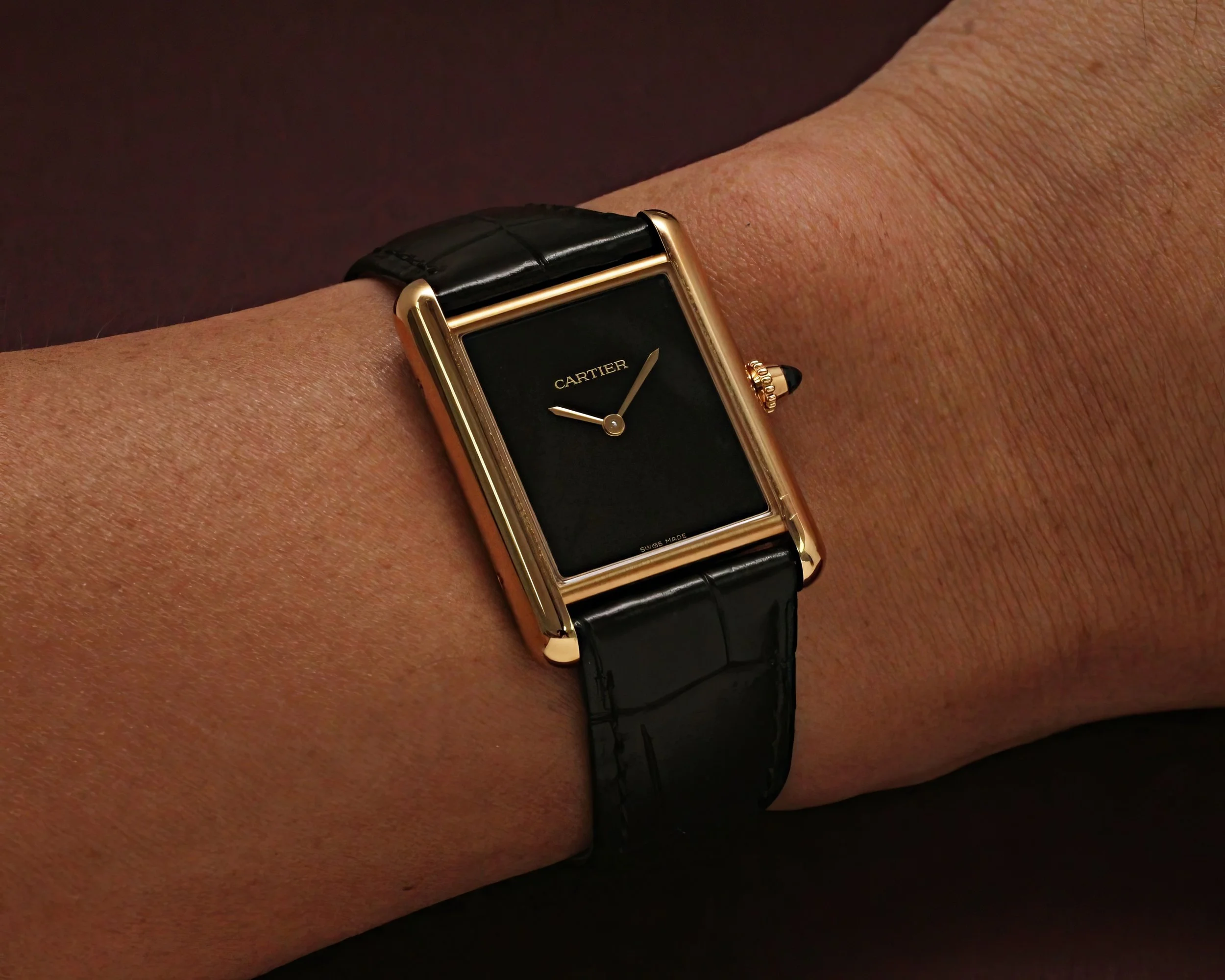 Cartier Tank LC Black Lacquer WGTA0091