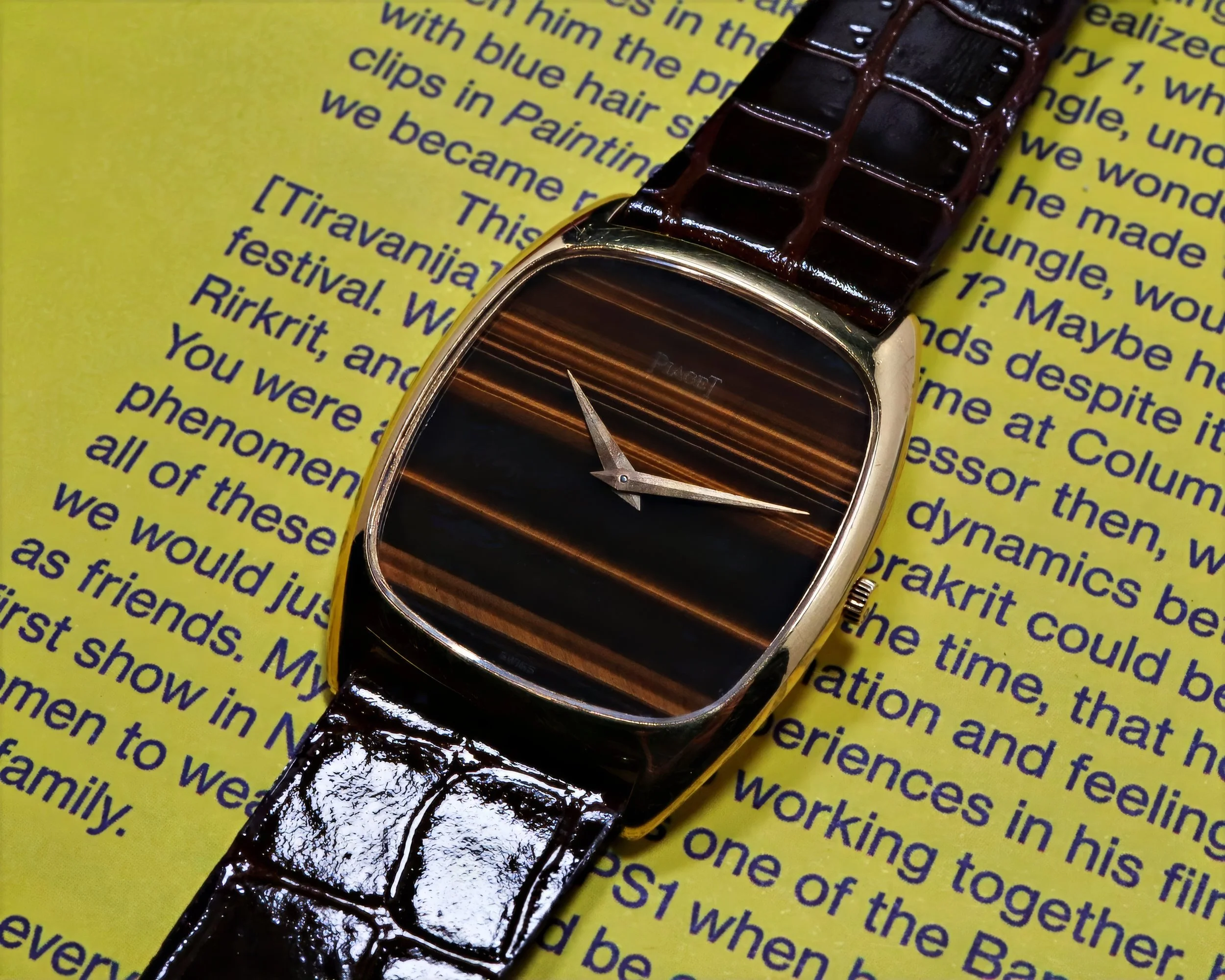 Piaget Black Tie Emperador Tiger's Eye 9591