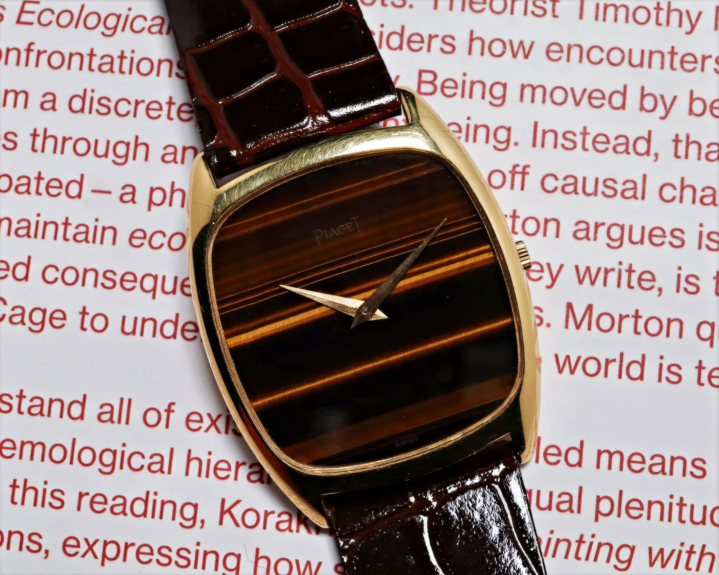 Piaget Black Tie Emperador Tiger's Eye 9591