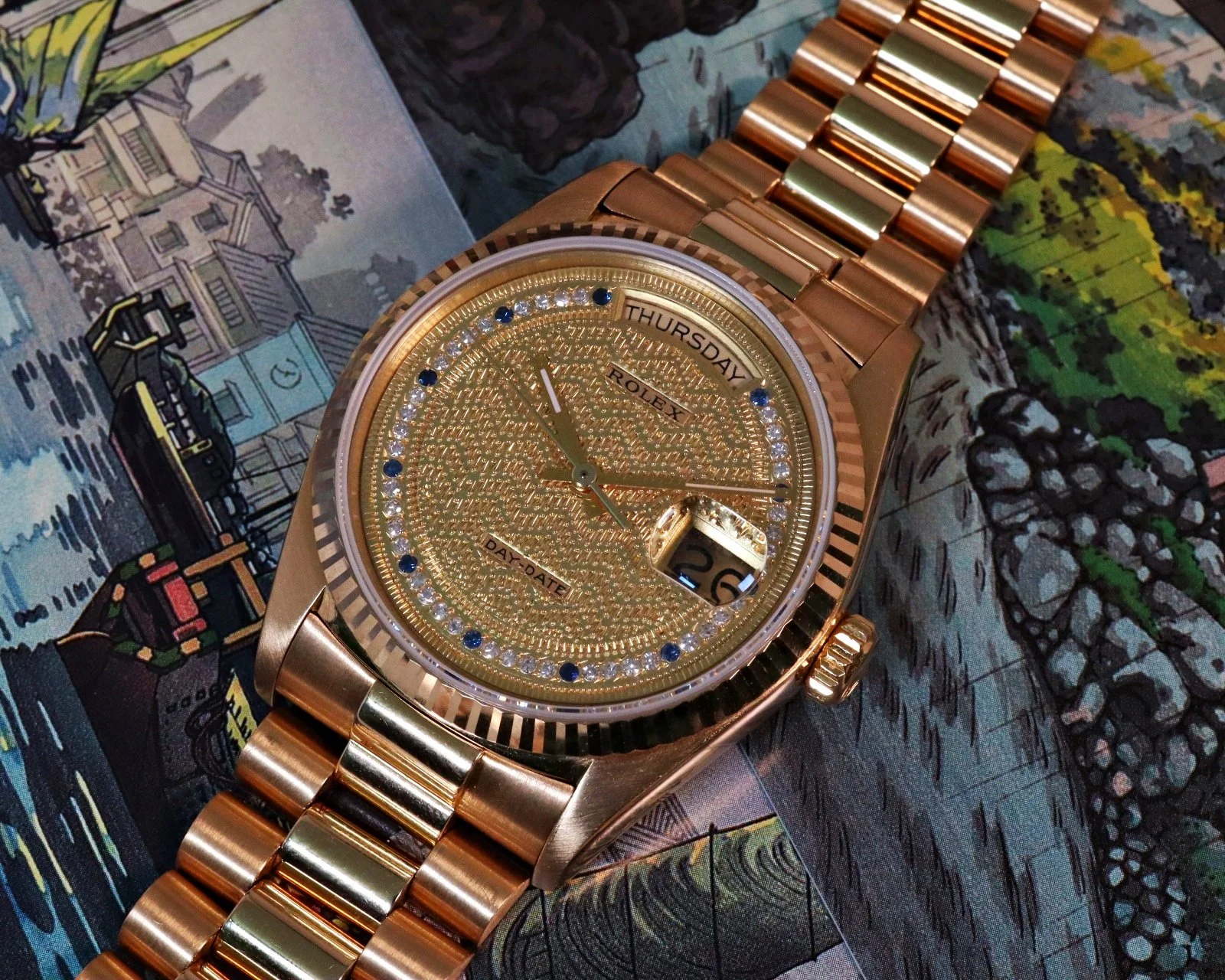 Rolex Day-Date 18038 "Sapphire Missoni"