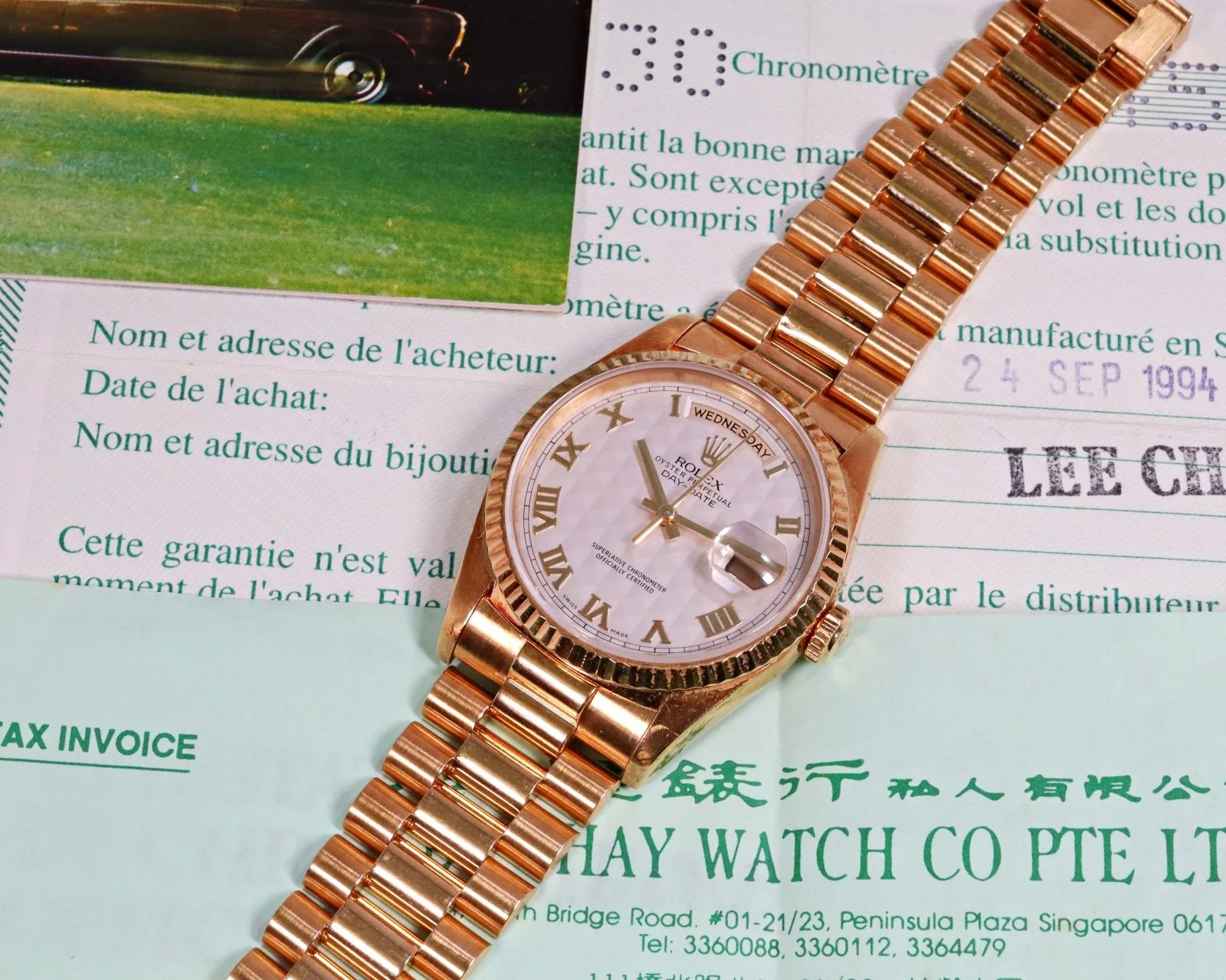 Rolex Day-Date 18238 Pyramid Dial